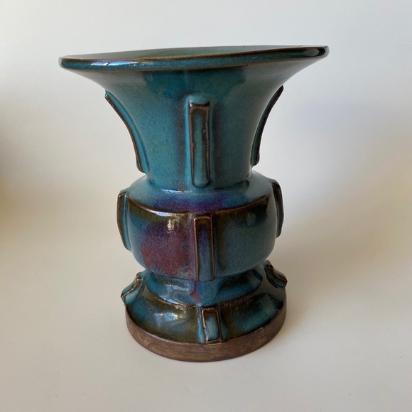 Vintage Chinese JUN Kiln Pottery Vase AS IS - Picture 3 of 15